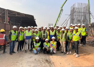MS大学、バドダラ、グジャラート州の土木工学の学生がMAHSRの建設現場を訪問しました