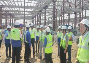 日本高速鉄道電気工学株式会社(JE)の社長が率いる代表団がMAHSRの建設現場を視察