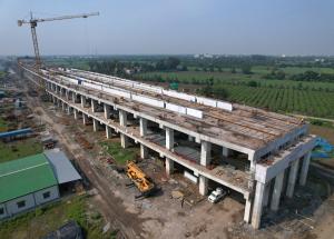 Work in Progress at Surat HSR Station, Gujarat-October 2023
