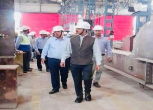 श्री विवेक कुमार गुप्ता, एमडी/एनएचएसआरसीएल ने पश्चिम बंगाल के दुर्गापुर में स्टील ब्रिज फैब्रिकेशन फैक्ट्री वर्कशॉप (वृंदा इंजीनियरिंग वर्क्स) का दौरा किया, जहां बुलेट ट्रेन परियोजना के लिए स्टील ब्रिज फैब्रिकेशन का काम चल रहा है।