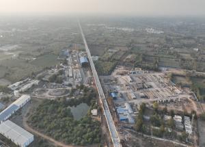 Track Work in Progress at Vadodara district, Gujarat - March 2024
