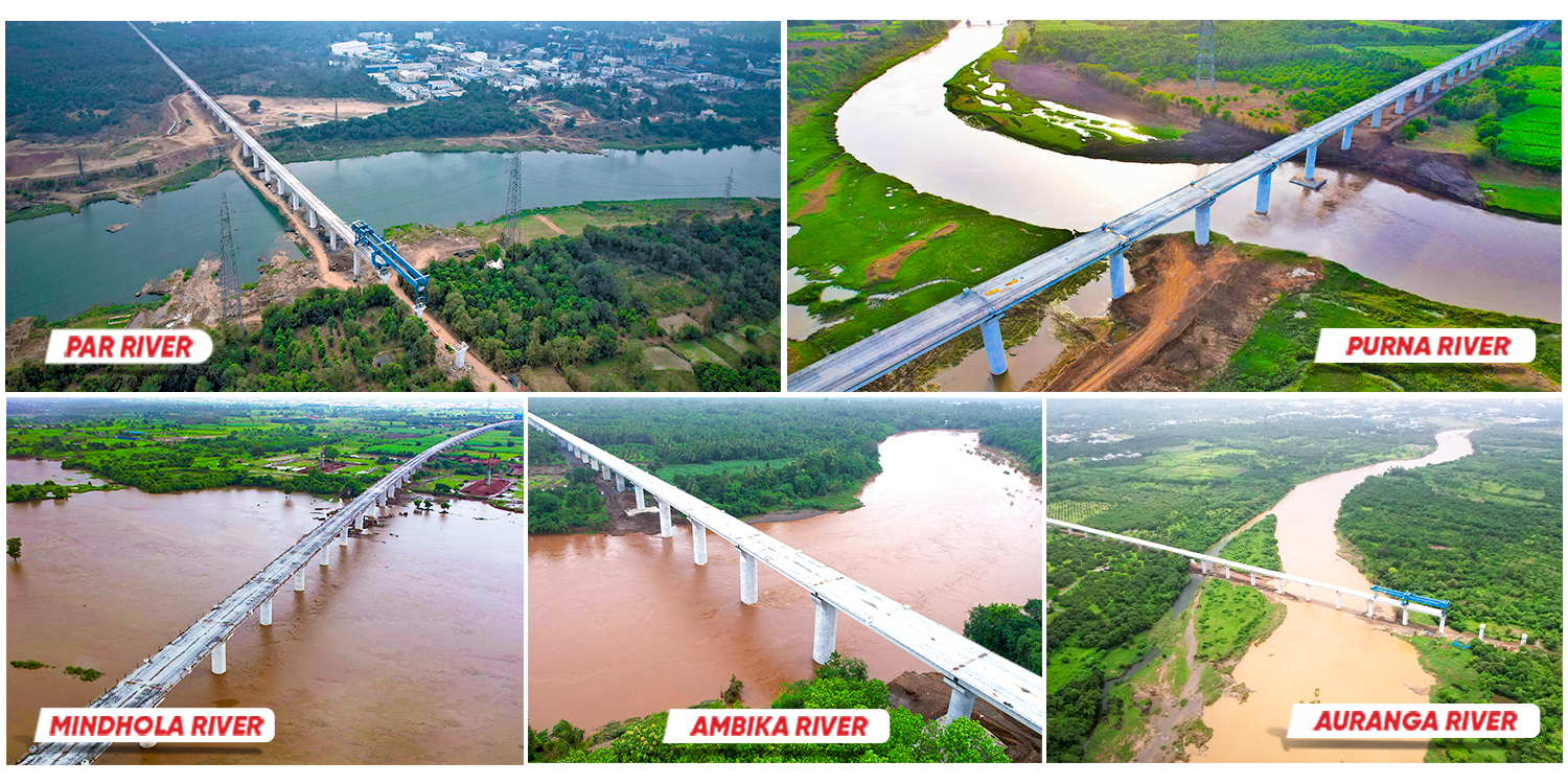 Five River Bridges Completed on MAHSR Corridor