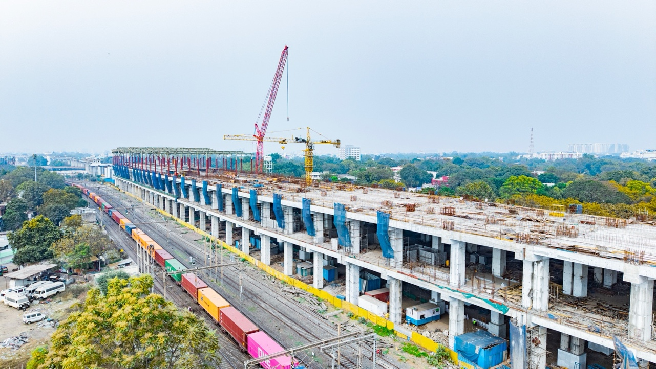 Progress of Vadodara Bullet Train station