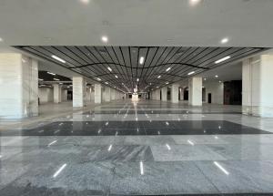 Passenger amenities area at concourse level