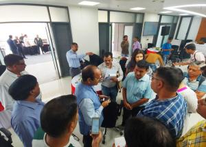 NHSRCL MD interacting with Media at Ahmedabad