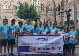 NHSRCL's Mumbai office employees participated in Mumbai Marathon 2020 w.e.f.19.01.2020
