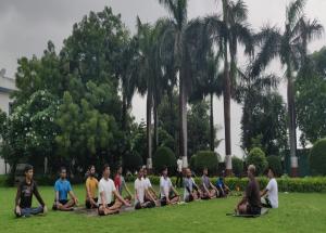 Yoga day celebrations at NHSRCL site offices on 21 jun 2020