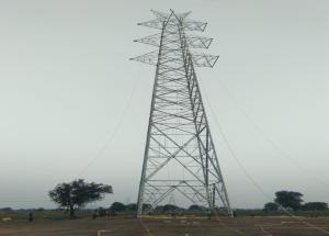 Relocation work of 66 kV extra high tension line in Surat area on 14 july 2020