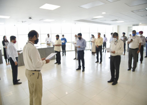 NHSRCL took Pledge to Fight Against Covid-19 on 8-Oct-2020