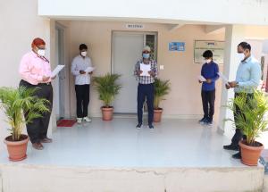 HSRTI took pledge to Fight Against Covid-19 on 8-Oct-2020