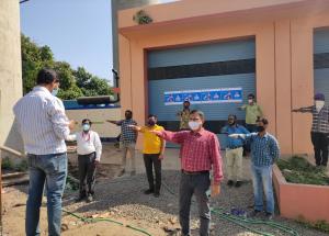 MAHSR Kalupur site took pledge to Fight Against Covid-19 on 8-Oct-2020