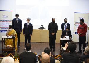 C-4 contract agreement signing ceremony with Larsen & Toubro