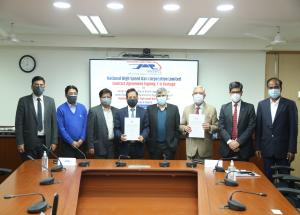 C-6 Contract agreement signing ceremony