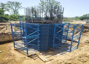 Temporary structure being constructed at Chainage 167.800 Km