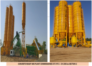 Concrete Ready mix Plant Commissioned at CYF-5 - CH 238 km-SECTION 2