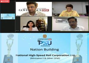 NHSRCL Bags the Prestigious Governance Now 8th PSU Award 2021
