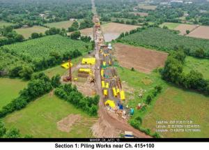 The construction work for Mumbai Ahmedabad High Speed Rail Corridor is progressing well in various sections along the MAHSR alignment.