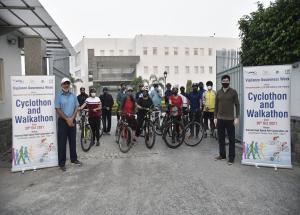 Glimpses of Cyclothon & Walkathon organised at NHSRCL corporate and various project offices on 30th Oct 2021 as part of Vigilance Awareness Week 2021