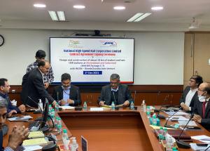 Contract agreement signing ceremony for MAHSR C-7 Package on 1st December 2021