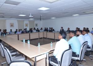A batch of IRSME Probationers visited NHSRCL office on 01 Dec 2021 and interacted with Managing Director, Shri Satish Agnihotri, Director (Rolling Stock), Shri Vijay Kumar and Senior Management