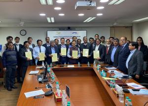 Contract agreement signing ceremony for MAHSR C-7 Package on 1st December 2021