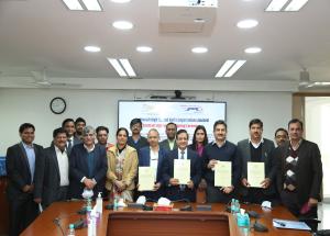 NHSRCL signed a contract agreement on 21st January 2022 with IRCON for design, supply and construction of track and track related works between Zaroli village (Maharashtra-Gujarat Border) and Vadodara (total 237 km) for MAHSR Package T-2
