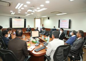 A Vigilance seminar on ‘Ethical Work Culture’ was organised at NHSRCL Corporate office on 24th January 2022. The talk was delivered by Shri Ghanshyam Bansal, Ex-CVO/DMRC and the session was attended by officials from Corporate and Project Offices