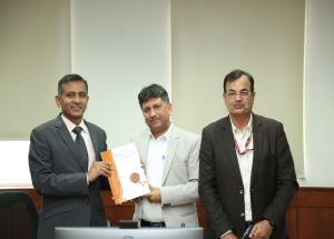 A Vigilance seminar on ‘Ethical Work Culture’ was organised at NHSRCL Corporate office on 24th January 2022. The talk was delivered by Shri Ghanshyam Bansal, Ex-CVO/DMRC and the session was attended by officials from Corporate and Project Offices