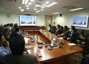 Vice Minister of International Affairs, MLIT, Japan, Mr. Yasuhiro OKANISHI along with Mr. Tomoyuki NAKANO, Director for Overseas High Speed Rail Projects, Minister’s Secretariat and Mr. Shingo MIYAMOTO, Minister, Economic & Development, Embassy of Japan visited NHSRCL Corporate office on 8th March 2022. Shri Satish Agnihotri, MD, NHSRCL briefed the delegates about ongoing project status of MAHSR.