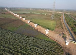 Pier Work Completed @ Ch 360 kms, Bharuch District - February 2022