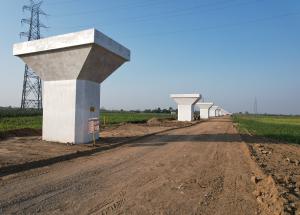 Pier Work Completed @ Ch 360 kms, Bharuch District - February 2022
