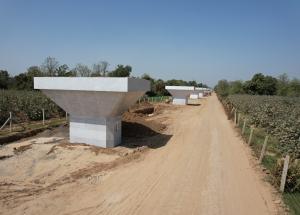 Pier Work Completed @ Ch 410 kms, Vadodara District - February 2022