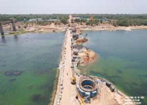Well Foundation work in progress @ Ch. 417, Anand District