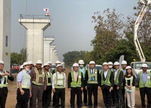 A High-level Japanese Delegation Visited Various MAHSR Construction Sites