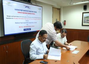 NHSRCL Signs Agreement for Design, Build and Construction of Training Institute Buildings (Phase II) at Vadodara in Gujarat for MAHSR Project (Package TI-1)