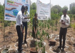 On World Environment Day, NHSRCL's Site Offices Organized an Environmental Awareness program with School Children and Planted trees at various locations