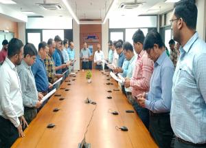 On the occasion of Vigilance Awareness Week 2023, Integrity Pledge was administered at NHSRCL site offices