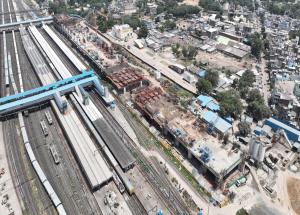 Work in Progress at Ahmedabad HSR Station, Gujarat-September 2023