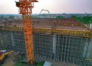 グジャラート州高速鉄道バルーチ駅で進行中の工事 - 2024 年 2 月