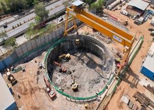 मुंबई सबर्बन डिस्ट्रिक्ट में शाफ्ट 3 का निर्माण कार्य प्रगति पर है - मार्च 2024