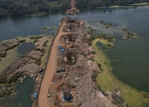 Foundation & Pier Work in Progress, Daman Ganga River at Valsad District, April 2022