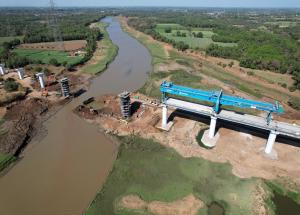 Foundation & Pier Works at Purna River, Navsari District, April 2023