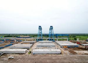 Full Span Casting Yard at Bharuch District, September 2022
