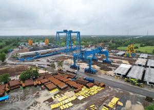 Full Span Casting Yard at Navsari District, July 2022