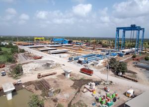 Full Span Casting Yard at Navsari District, June 2022