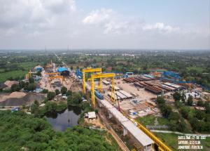 Full Span Casting Yard at Vadodara District, September 2022