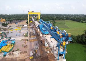 Full Span Girder Erection at Anand District, August 2022