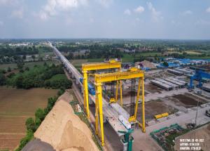 Full Span Girder Erection at Anand District, October 2022