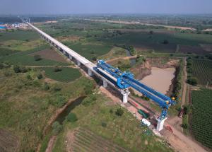 Full Span Girder Erection at Bharuch District, November 2022