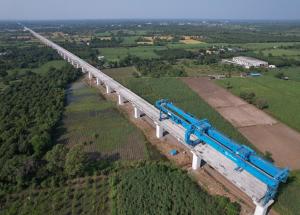 Full Span Girder Erection at Navsari District, November 2022